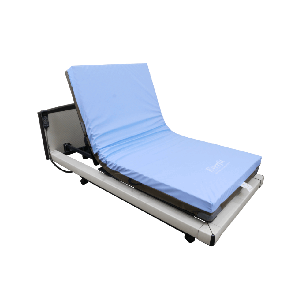 เตียงผู้ป่วยไฟฟ้า PARAMOUNT BED รุ่น Intime 1000 สีขาว พร้อมที่นอน รุ่น EVER FIT LIGHT_1